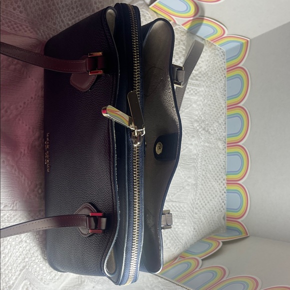 Kate Spade Dark Blue and Beige Shoulder Bag - Picture 6 of 6